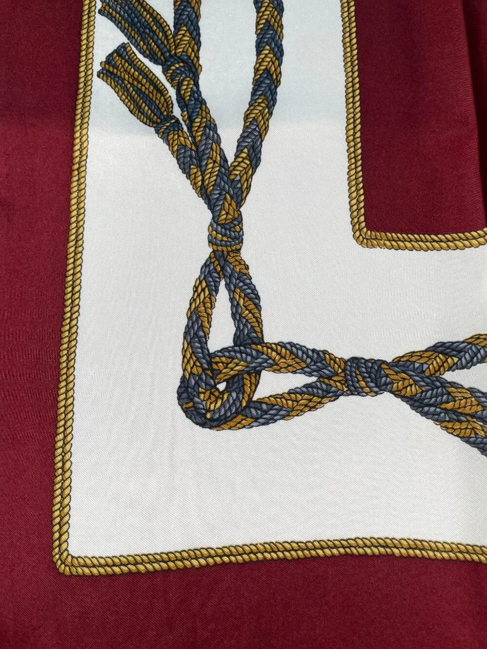 Vintage LONGCHAMP Silk Equestrian Scarf